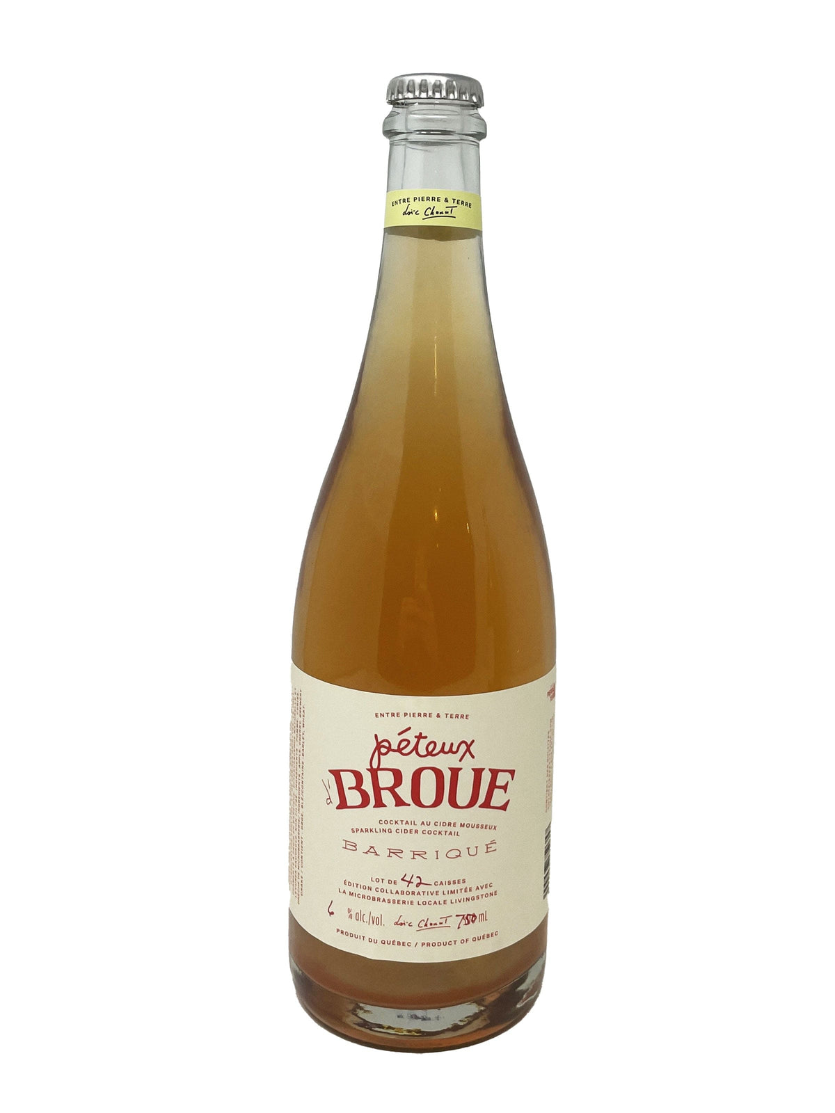 Entre Pierre et Terre Cidre Péteux d&#39;Broue Barriqué - Cidre de la Cidrerie Entre Pierre &amp; Terre