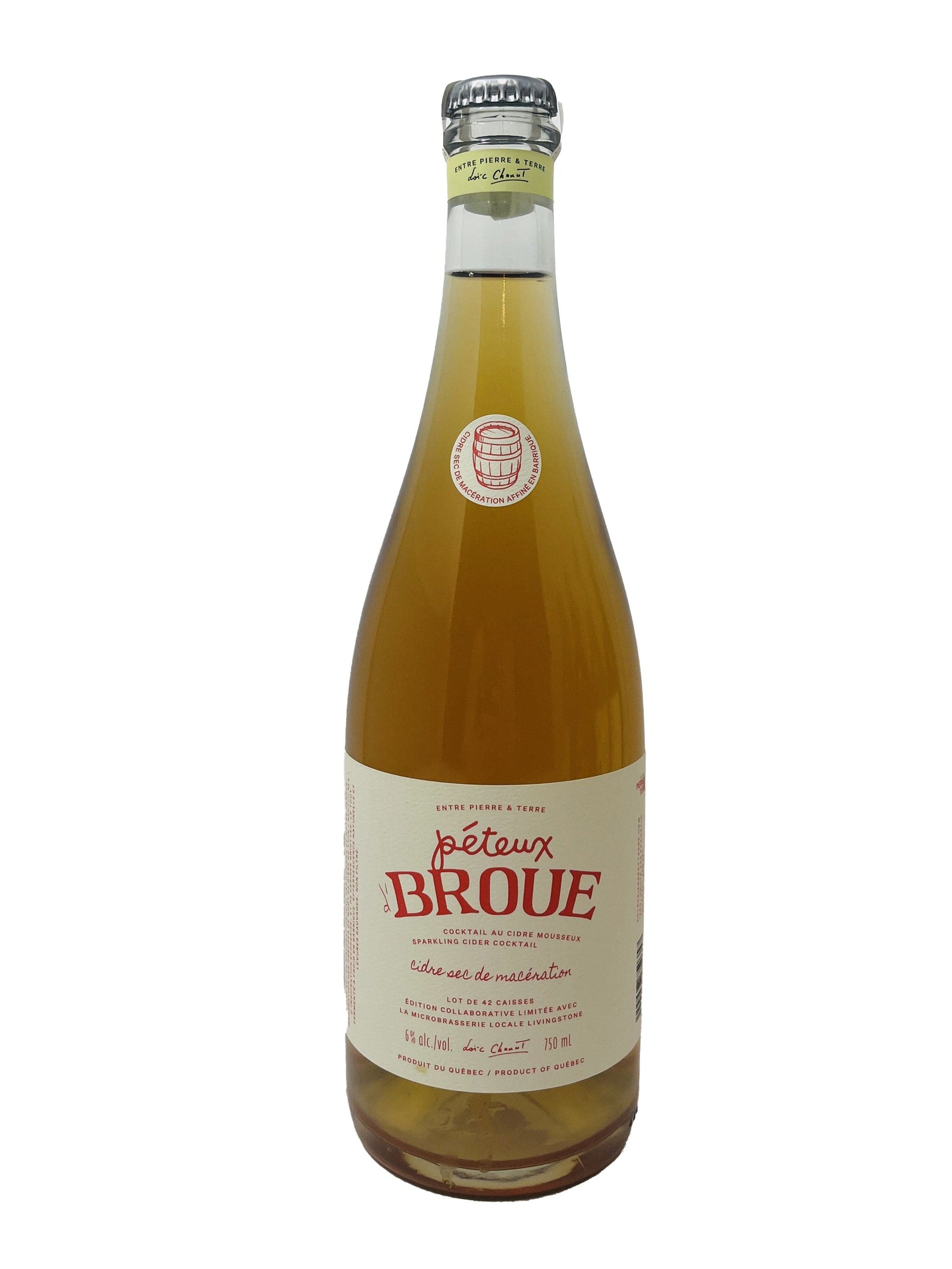 Entre Pierre et Terre Péteux de broue 2021 - Cidre de la Cidrerie Entre Pierre & Terre