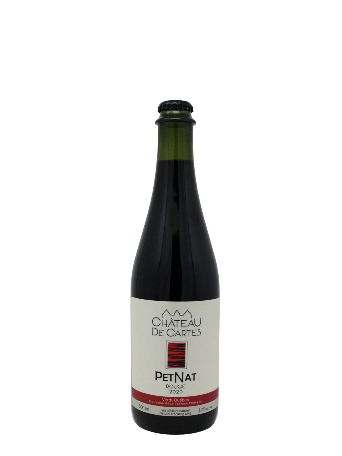 Vignoble Château de Cartes vin PetNat Rouge - Vin mousseux du Vignoble Château de Cartes