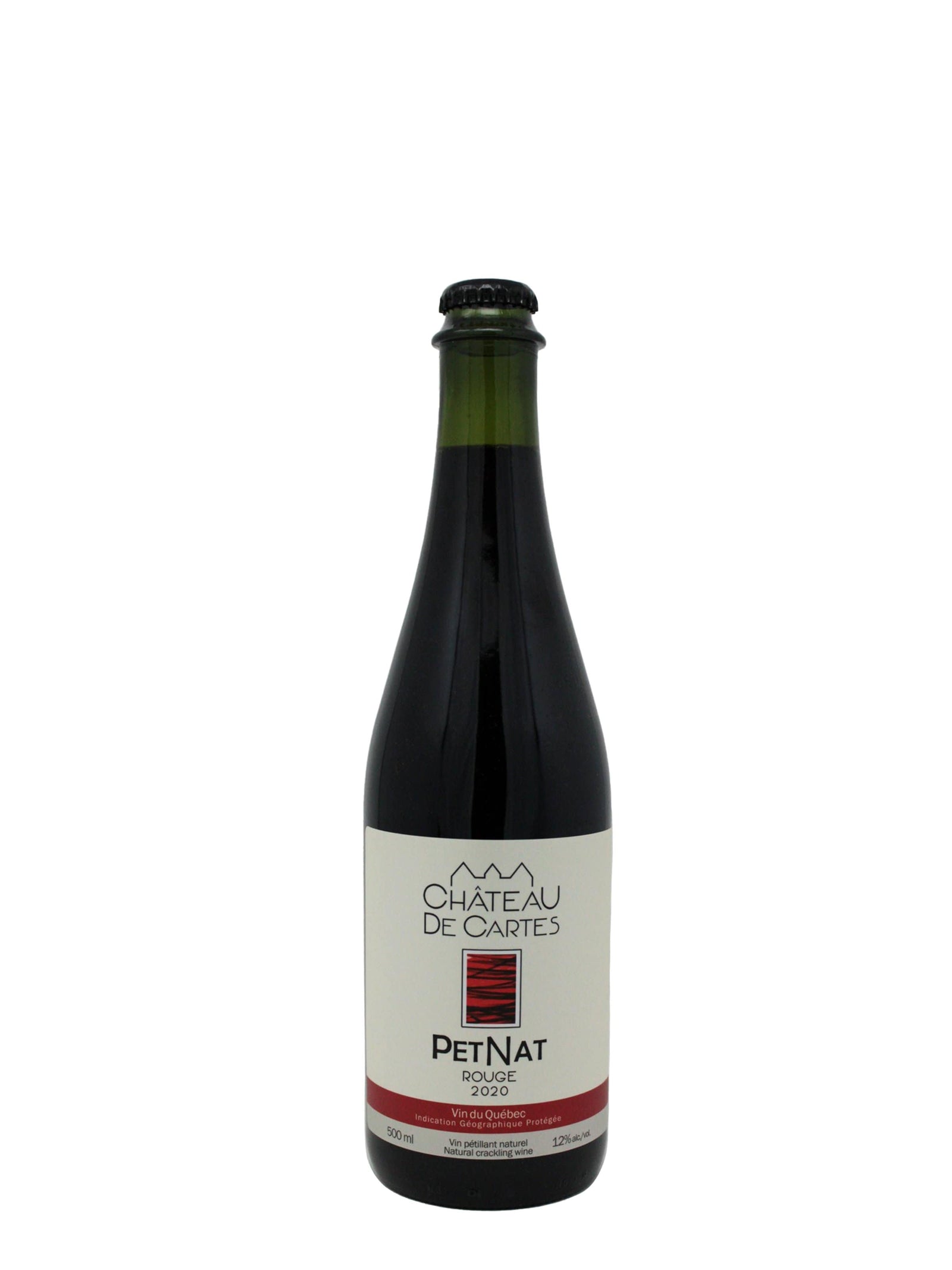 Vignoble Château de Cartes vin PetNat Rouge - Vin mousseux du Vignoble Château de Cartes