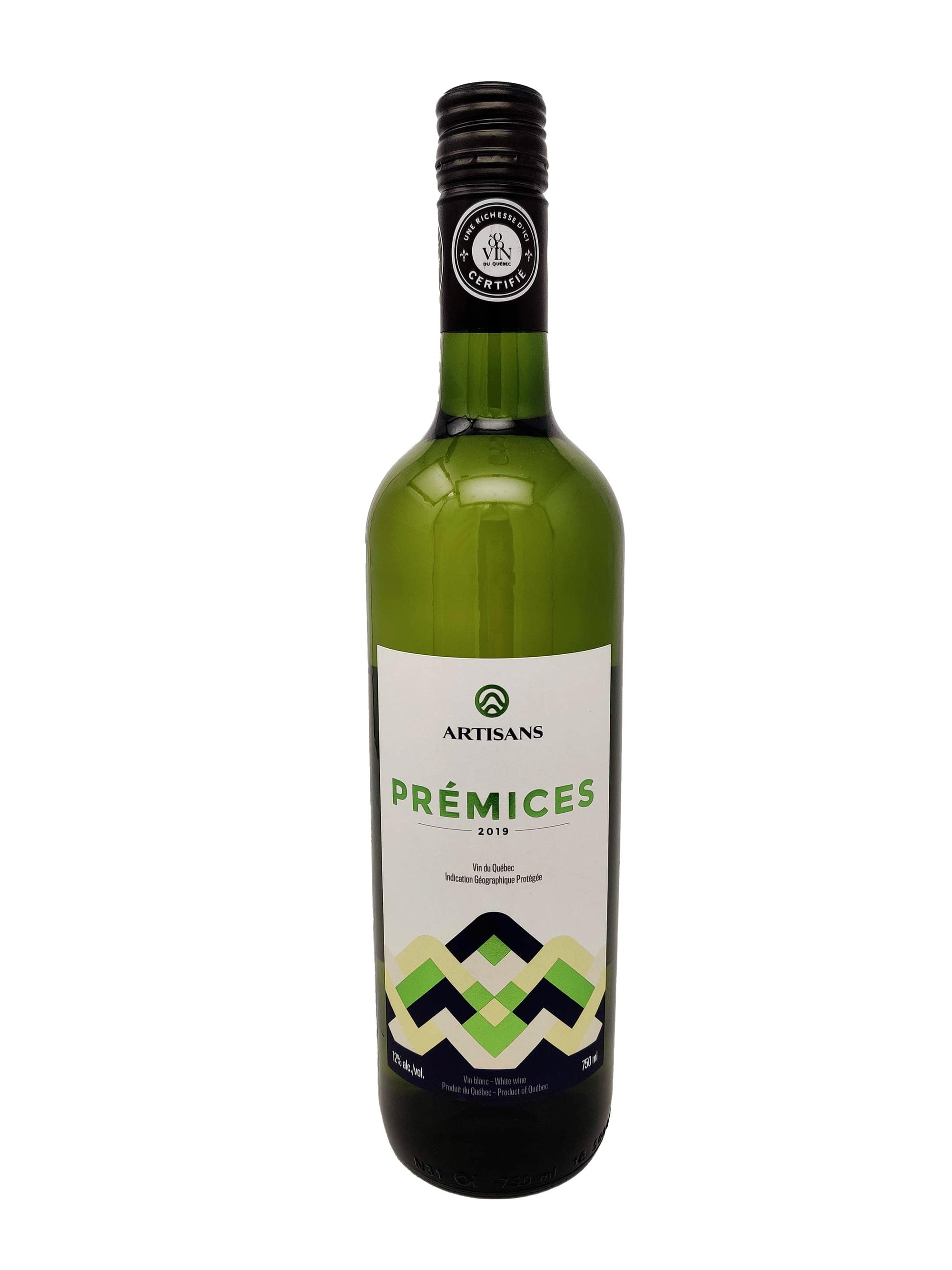 Vignoble Les Artisans du Terroir vin Prémices Blanc 2019 - Vin blanc du Vignoble Les Artisans du Terroir