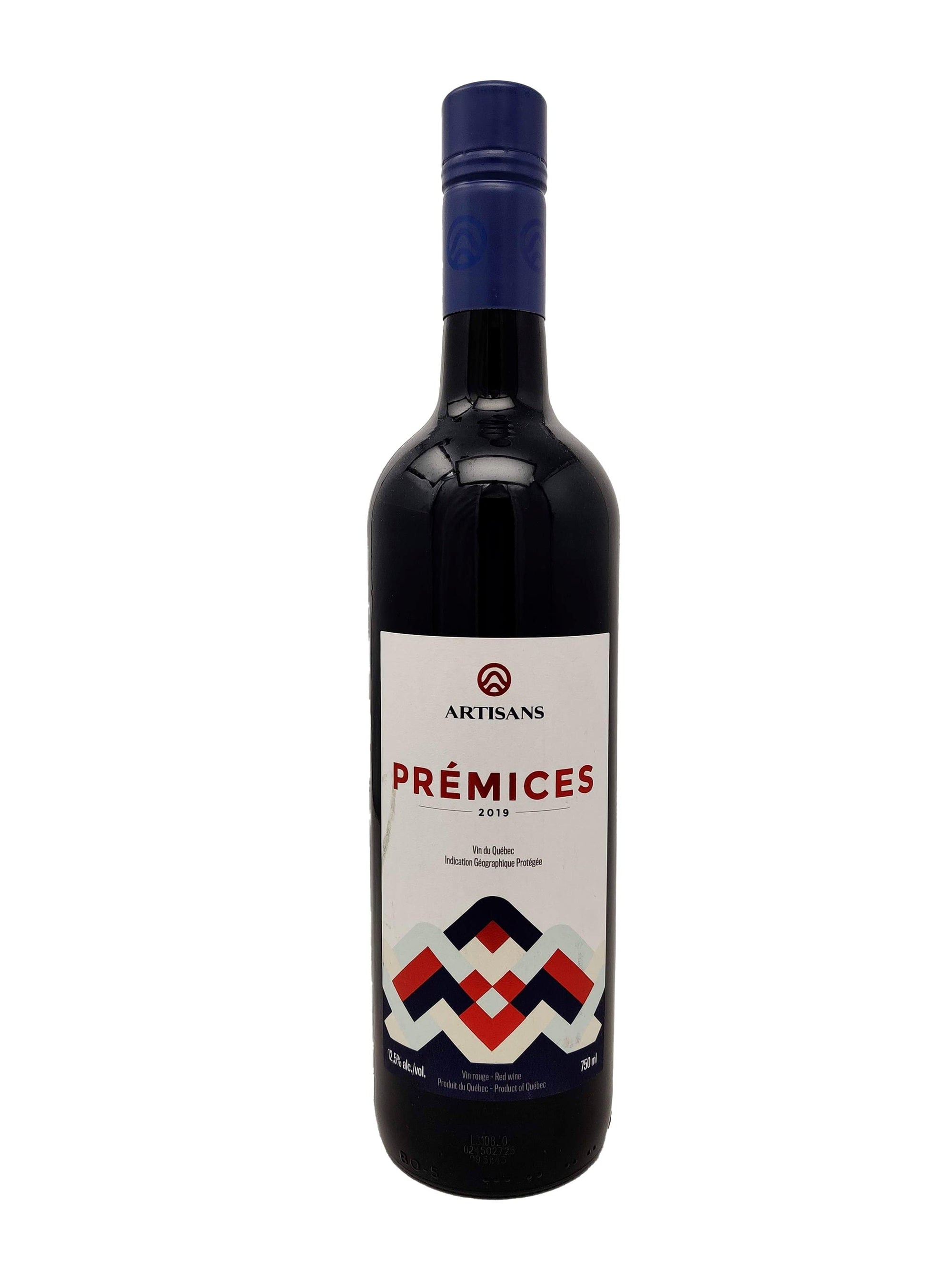 Vignoble Les Artisans du Terroir vin Prémices Rouge 2019 - Vin rouge du Vignoble Les Artisans du Terroir