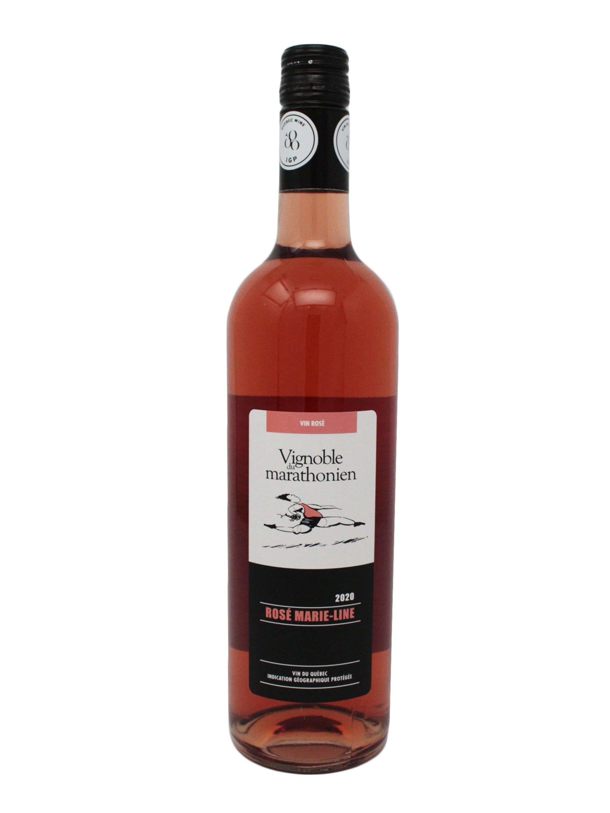 Vignoble du Marathonien vin Rosé Marie-Line - Vin rosé du Vignoble Le Marathonien
