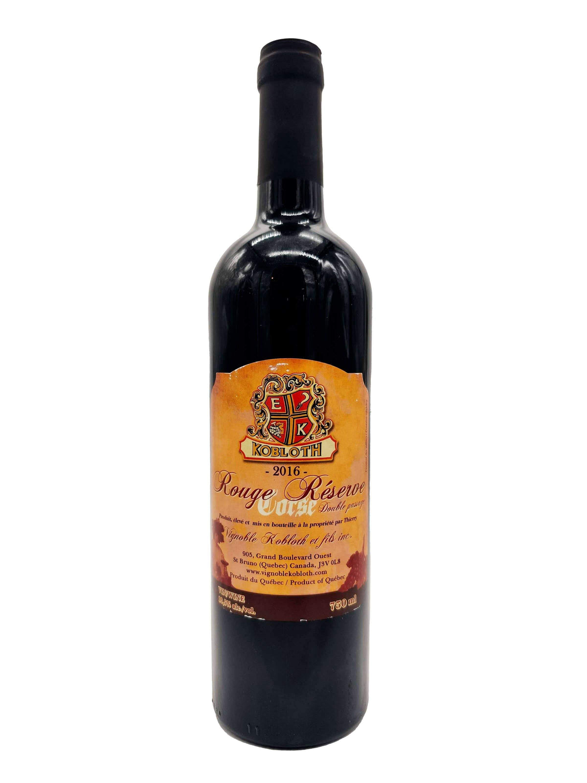 Rouge Réserve - Vin du Vignoble Kobloth