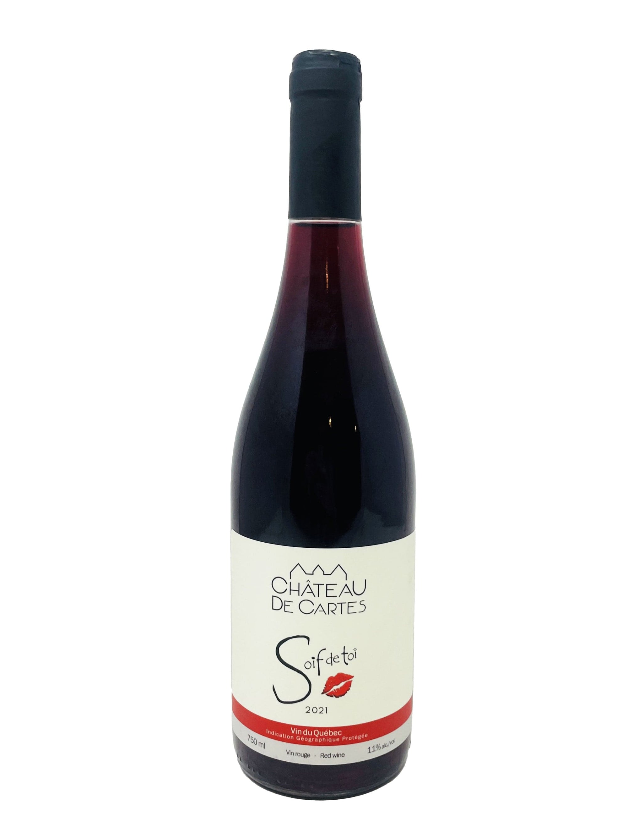 Vignoble Château de Cartes Vin Soif de toi 2021 - Vin rouge du vignoble Château de cartes