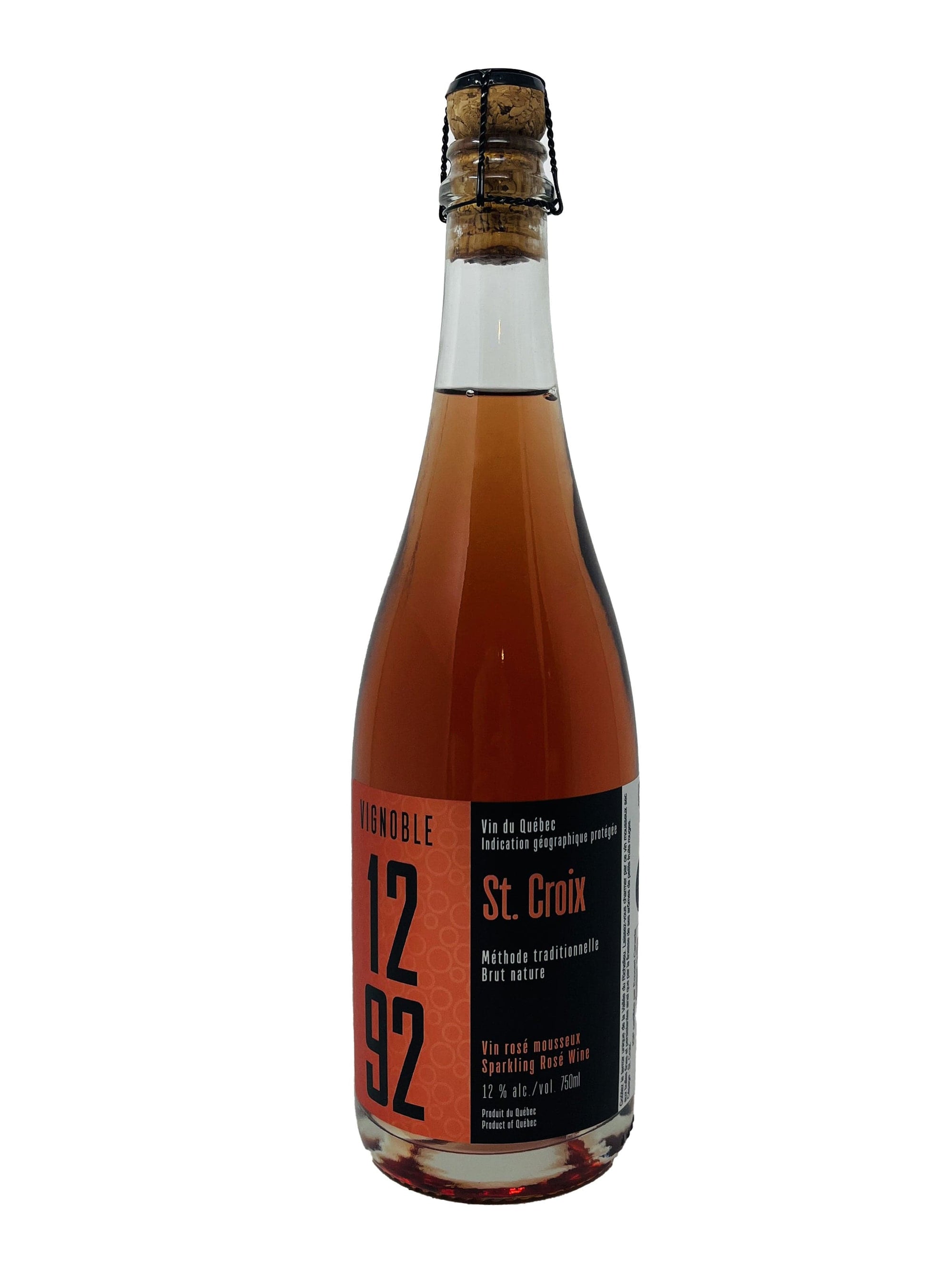 Vignoble 1292 vin St.Croix - Vin mousseux rosé du Vignoble 1292