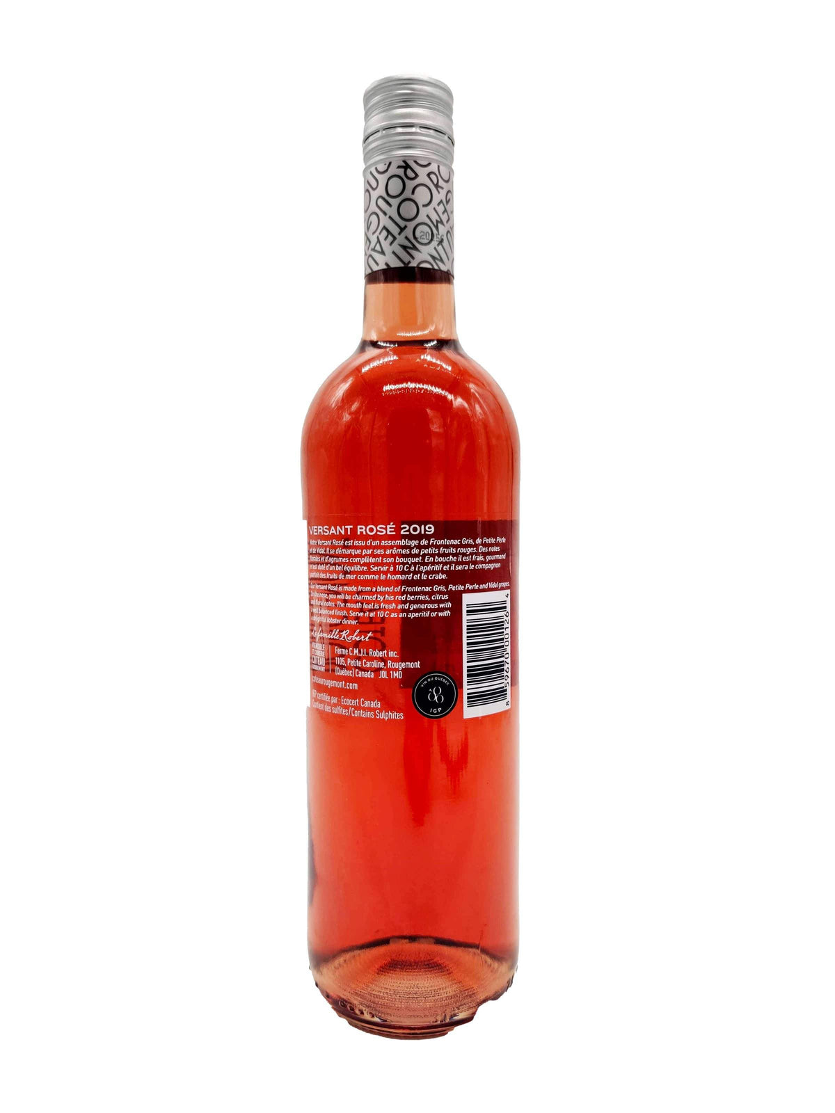 Versant Rosé - Vin rosé du Coteau Rougemont