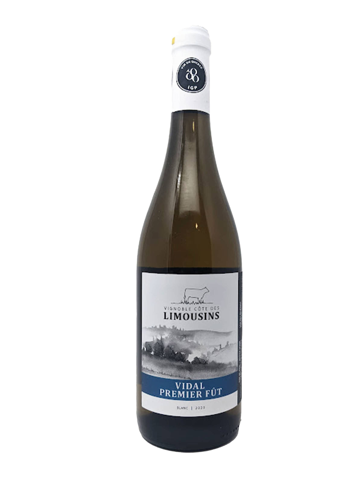 Côte des Limousins Vidal Premier Fût - Vin blanc du Vignoble Côte des Limousins