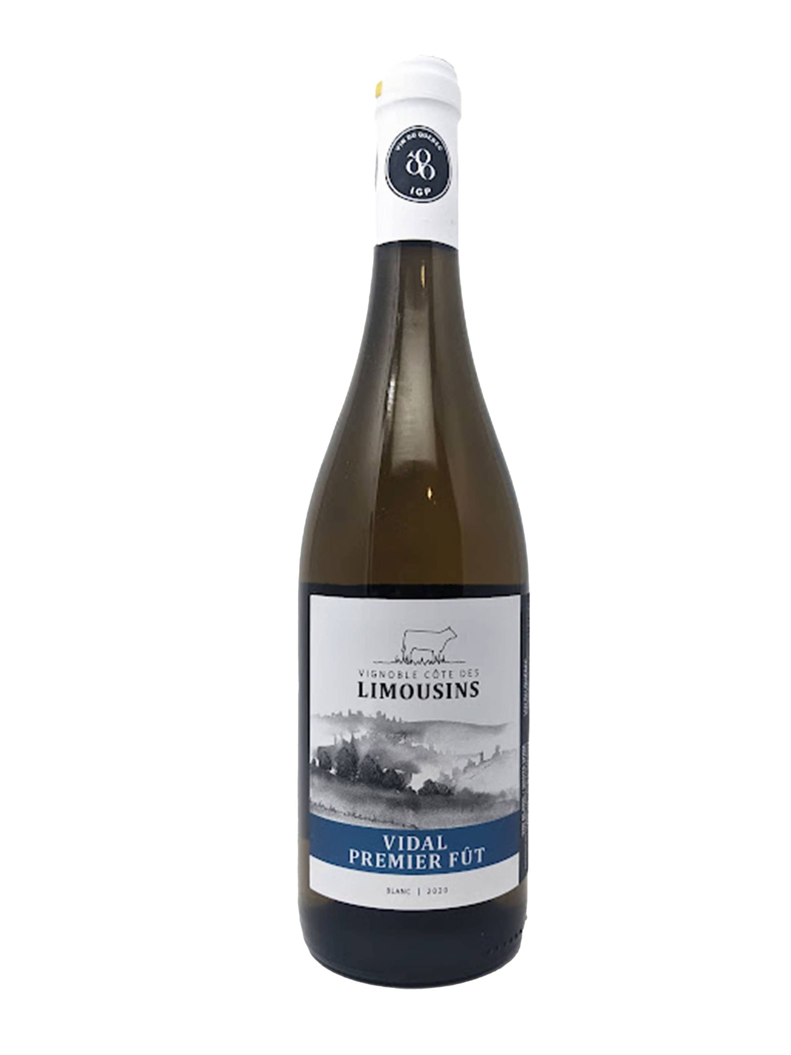 Côte des Limousins Vidal Premier Fût - Vin blanc du Vignoble Côte des Limousins