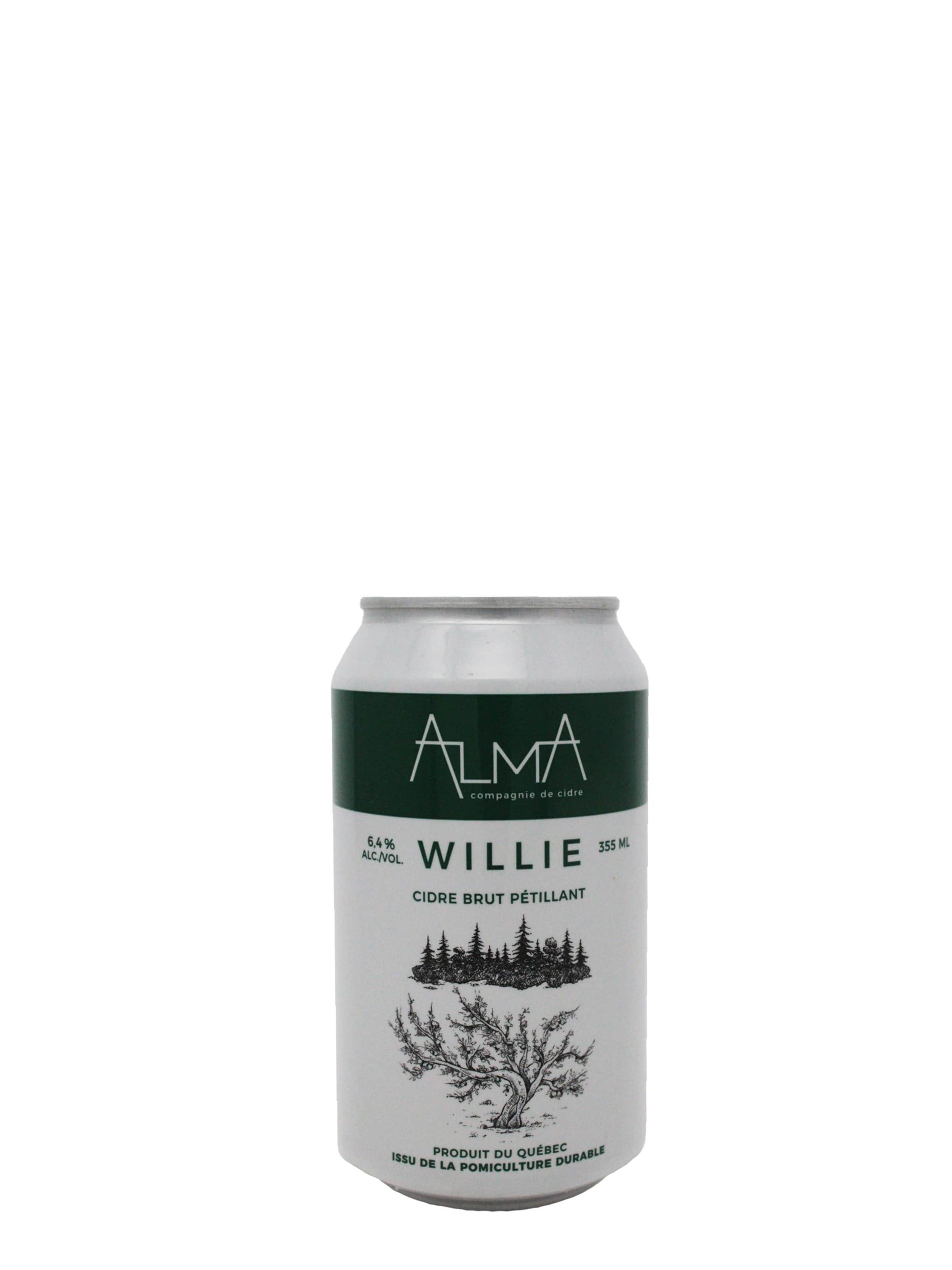 Alma, Compagnie de Cidre cidre Willie Cidre Brut pétillant 355 ml - Alma Compagnie de cidre